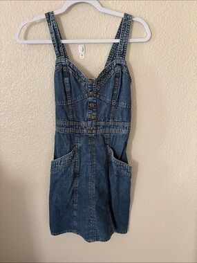 Japna Denim Button-Front Women’s One-Piece Dress